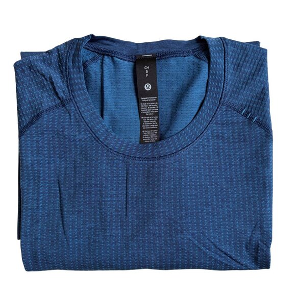 NWT Lululemon Metal Vent Tech Short-Sleeve Shirt (Chalk Blue/Blue Twill) - Small - Picture 5 of 9